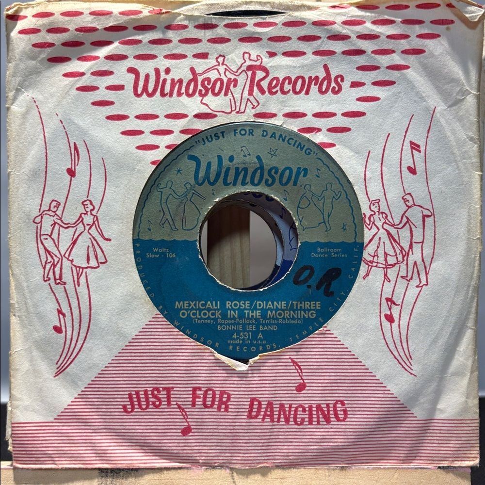 9 Windsor " just for dancing “ 45 vinyl records.